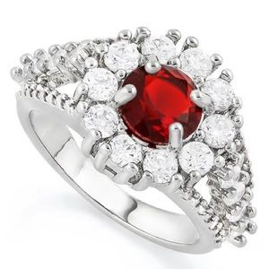 3.94ctw Garnet Ring Size 8